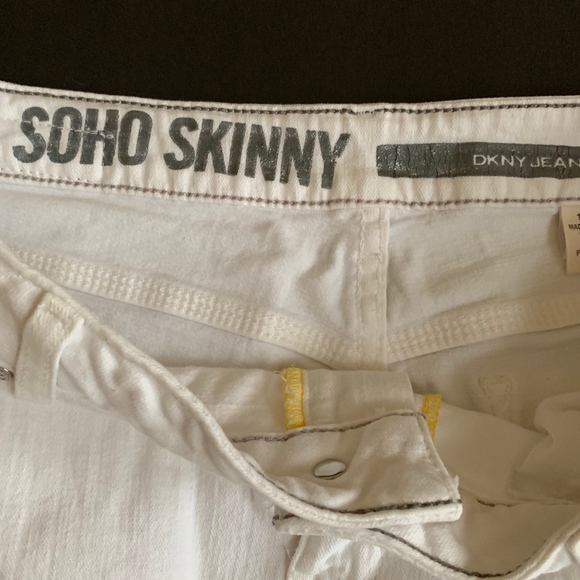 Jeans DKNY JEANS Soho Skinny White Size 10 - Picture 2 of 7